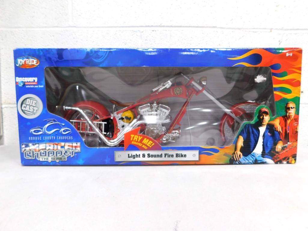 American Chopper Light & Sound Fire Bike Toy New in Box (1 of 3)