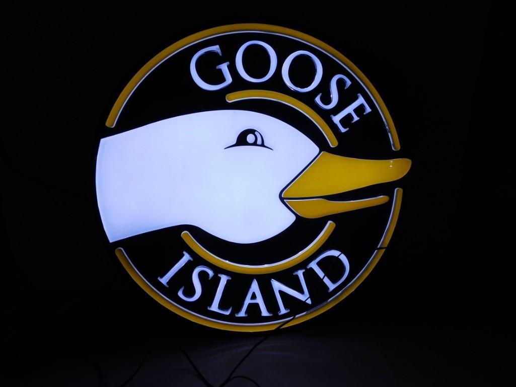 Goose Island Lighted Beer Sign Works (1 of 5)