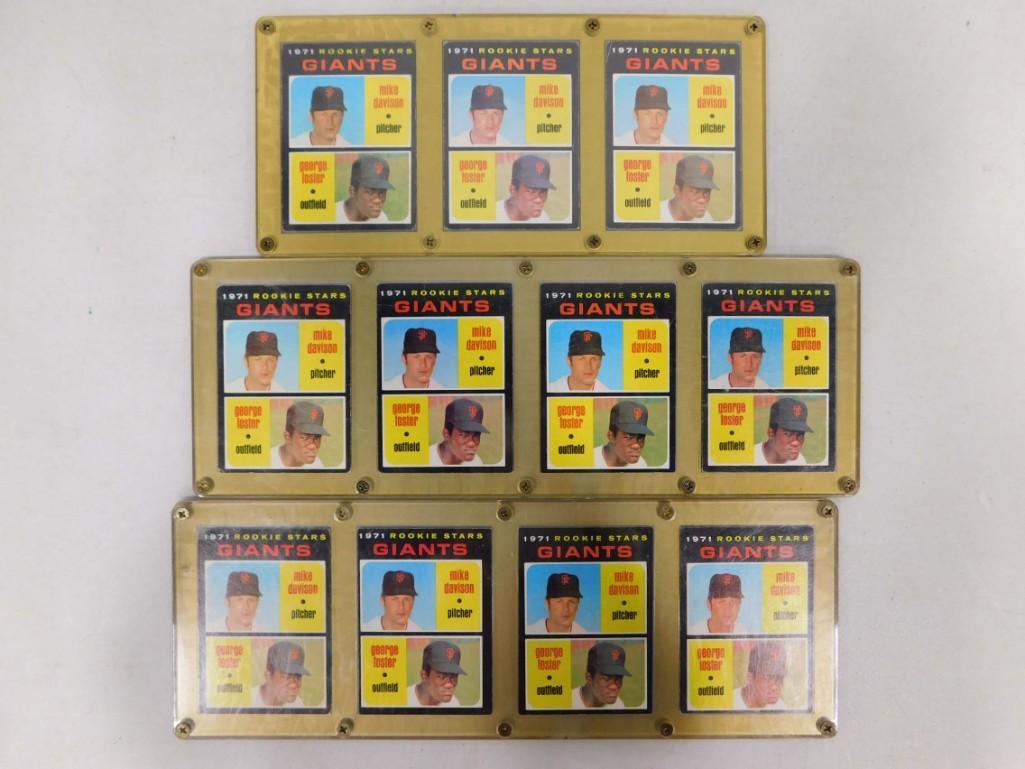 1971 Topps Rookie Stars Giants Baseball Cards Mike Davison / George Foster (1 of 4)