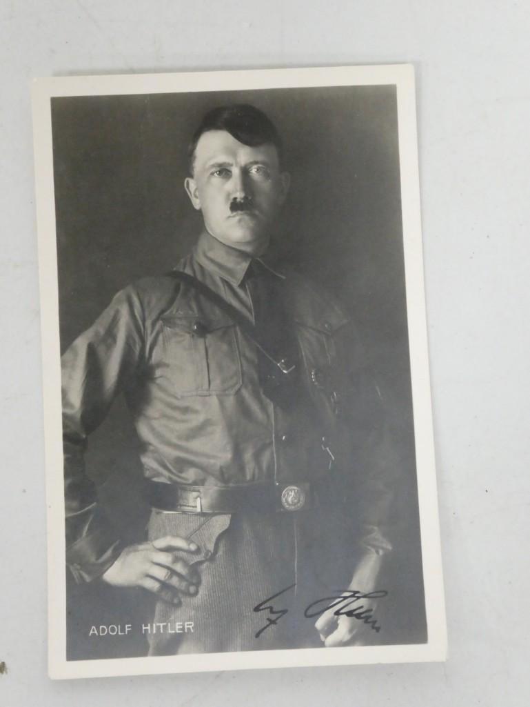 Original Hoffman Photo Signed by Adolf Hitler with Andre Husken Certificate: Original Hoffman Photo Signed by Adolf Hitler with Andre Husken Certificate 1930's. Authenticated by the Gettysburg Museum of History. A real museum piece here.