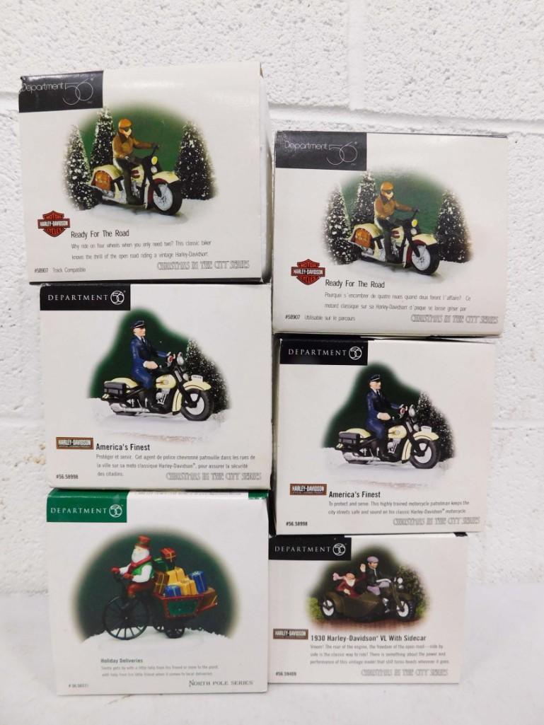 6 Nice Dept 56 incl 5 Harley Davidson Dept 56 (1 of 3)