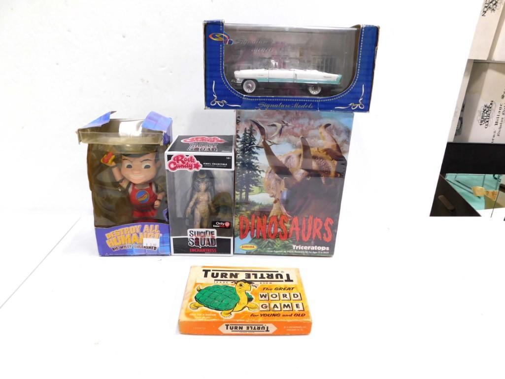 Toy and Game Lot incl Big Willy Unleashed Figure, Suicide Squad Enchantress, Model Thunderbird Car (1 of 10)