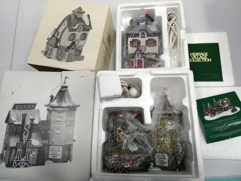 2 Dept 56 Christmas Buildings incl Neenee's Dolls & Toys and Elfin Forge & Assembly Shop (1 of 9)