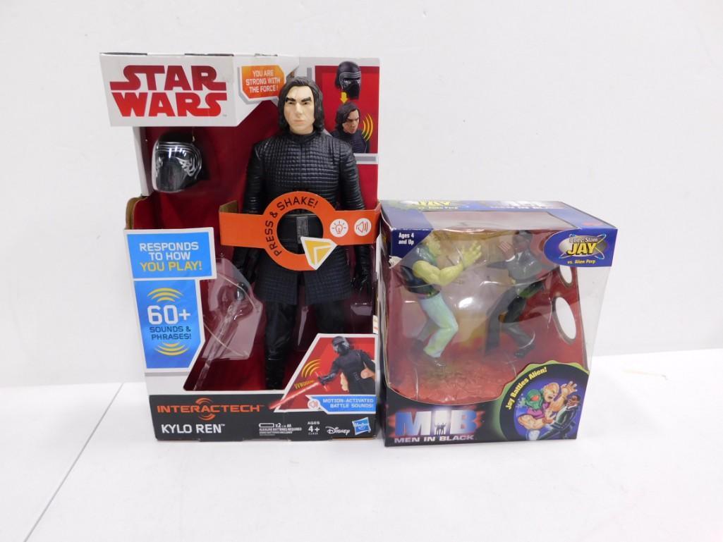 Star Wars Kylo Ren Interactech Action Figure and Min in Black Action Figure New in Box (1 of 6)