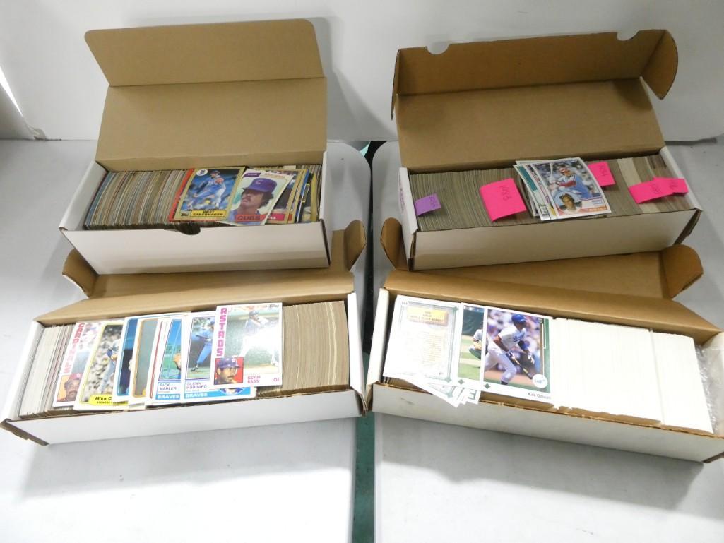 4 Boxes of Mostly 1980s Baseball Cards (1 of 3)