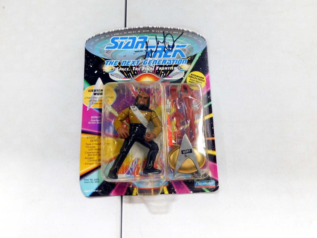 Signed Star Trek Lieutenant Worf Action Figure (1 of 4)