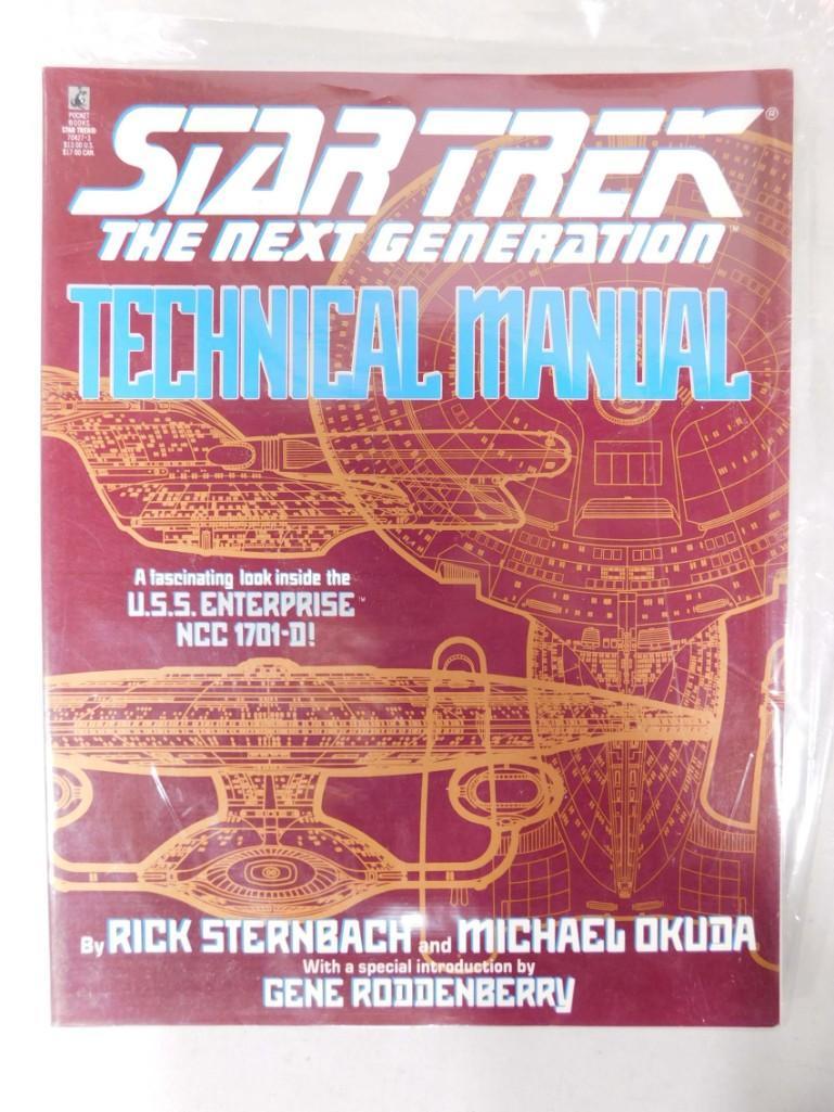 Star Trek TNG Technical Manual Signed by Rick Sternbach (1 of 4)