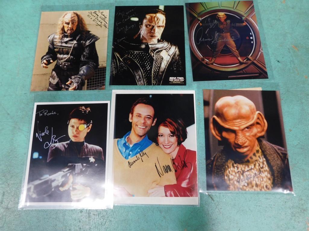 Star Trek Signed Photos incl Casey Biggs, Nana Visitor and Alexander Siddig, Nicole de Boer, Armin S (1 of 5)