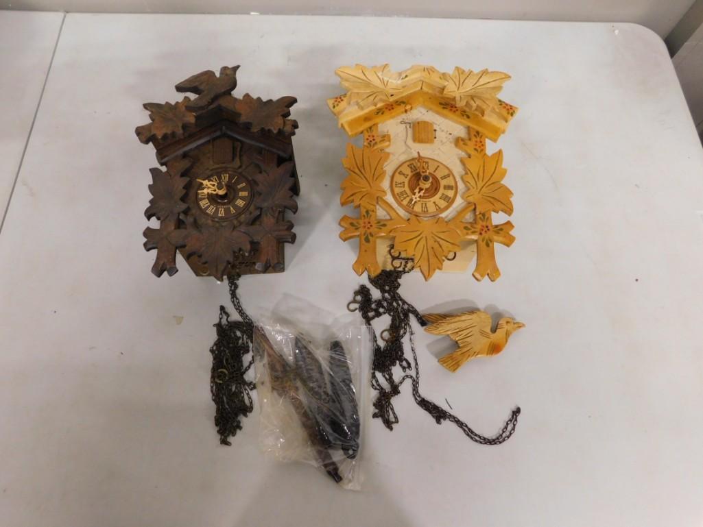 Pair of German Cuckoo Clocks (1 of 9)
