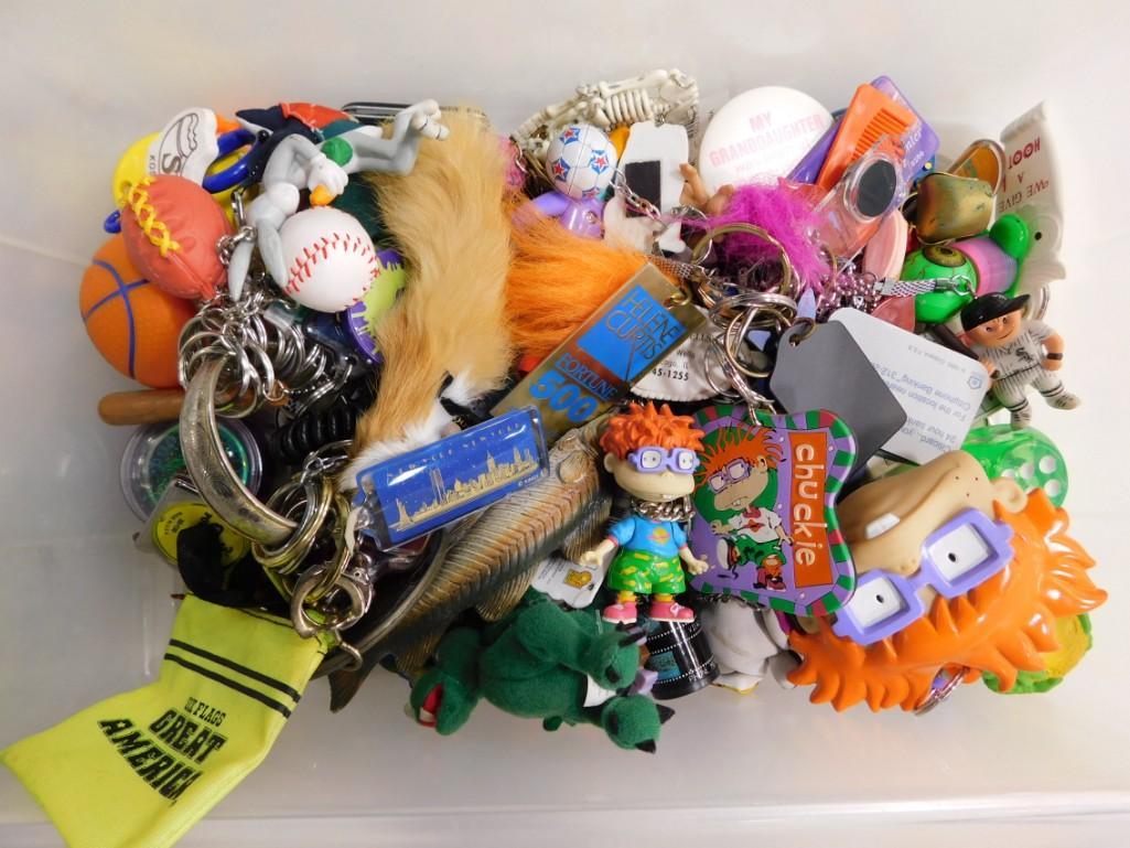 Lot of Key Chains and Smalls incl Rugrats, Bugs Bunny, White Sox, etc: Lot of Key Chains and Smalls incl Rugrats, Bugs Bunny, White Sox, etc