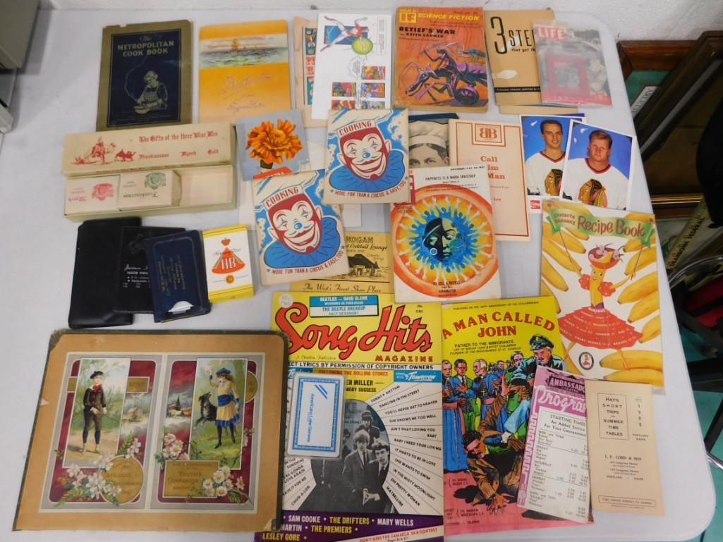 Vintage Ephemera Lot incl Booklets, Small Cookbooks, Vintage Soap Bars, etc (1 of 3)