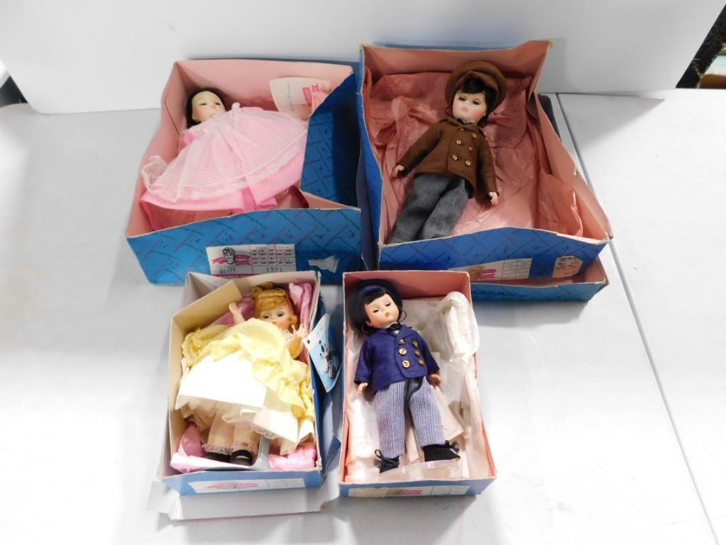 4 Madame Alexander Dolls incl Laurie 1326, Laurie Little Men 416, Beth 1321, etc (1 of 5)