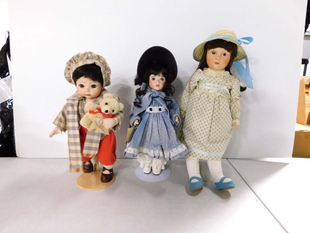 3 Porcelain Dolls incl Limited Edition Bobby, Gorham, and Lawton's (1 of 8)