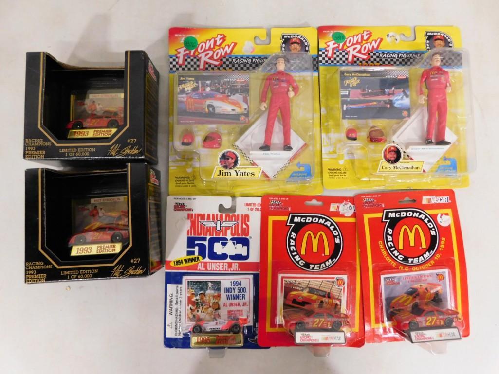 Racing Collectibles incl 2 Racing Champions 1993 Premier Edition Hut Stricklin Model Cars, (1 of 4)