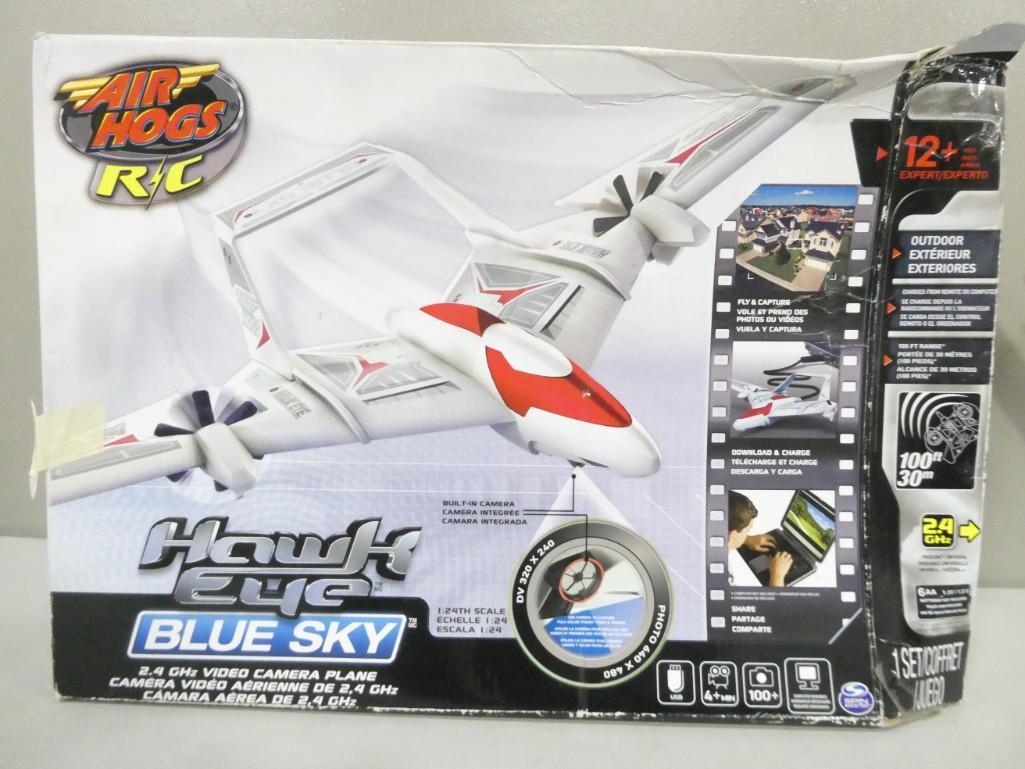 Air Hogs RC Hawk Eye Blue Sky Video Camera Plane (1 of 3)