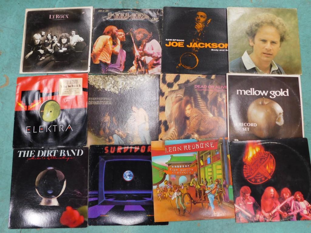 Vinyl LP Records incl Dead or Alive, LeRoux, Survivor, Joe Jackson, Leon Redbone, Steppenwolf, etc (1 of 3)