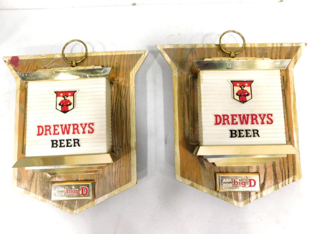 2 Drewry's Beer Signs Bar Lights (1 of 5)