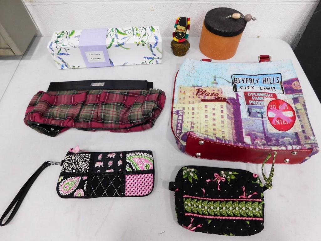 Lot of Purses, a Small Brass Bell, etc (1 of 3)