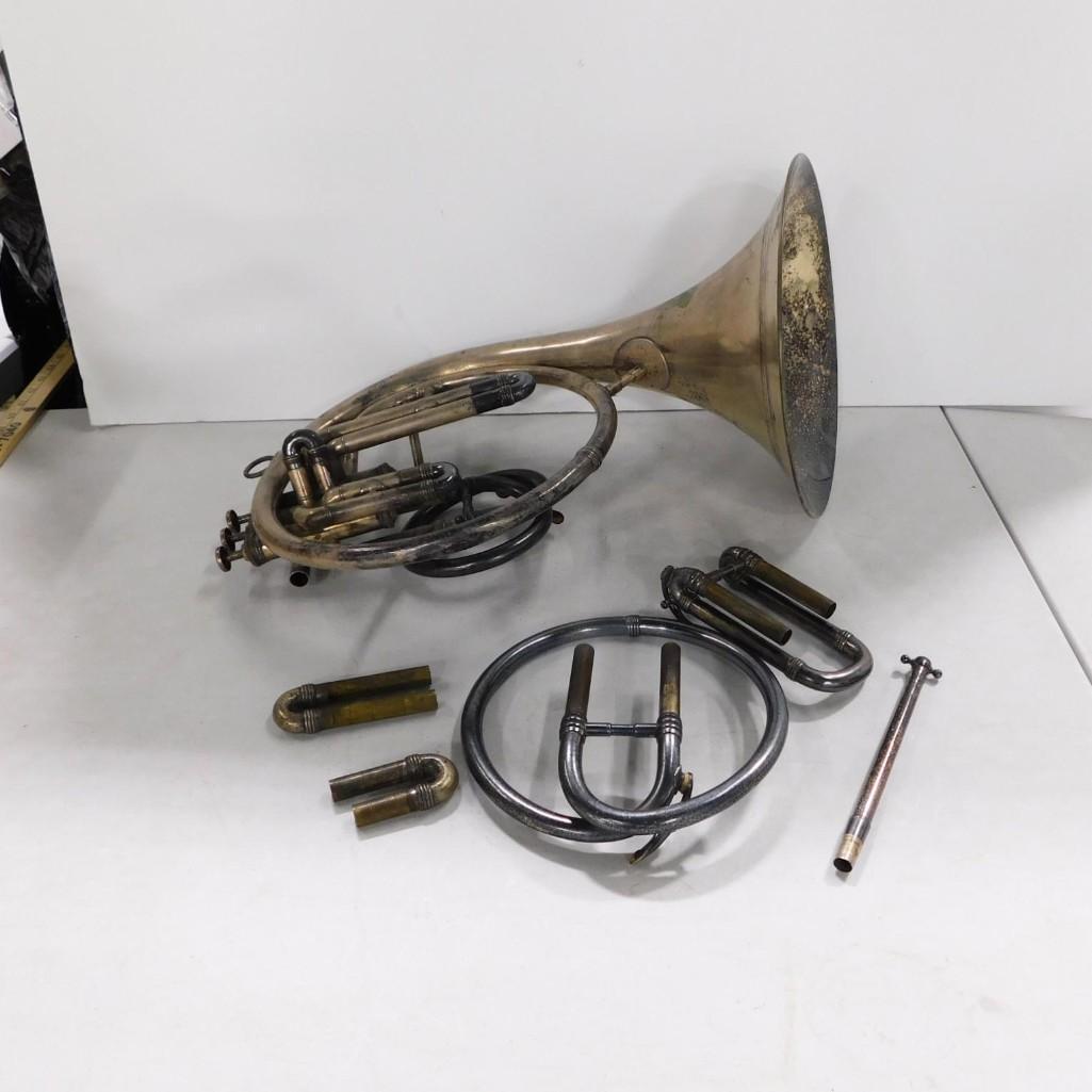 French Horn or Mellophone with Extra Pieces M Dupont Paris (1 of 7)