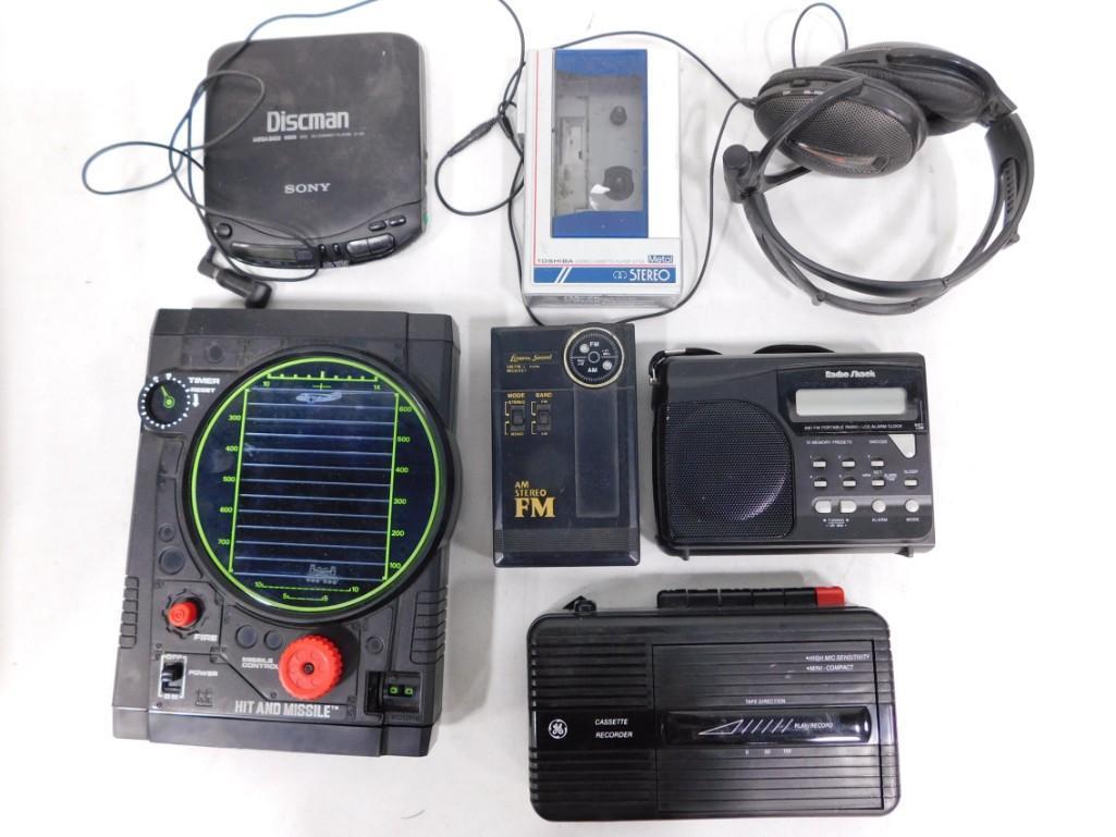 Vintage Electronics Lot including Sony Discman, Portable Cassette Players, Radios, etc. (1 of 5)