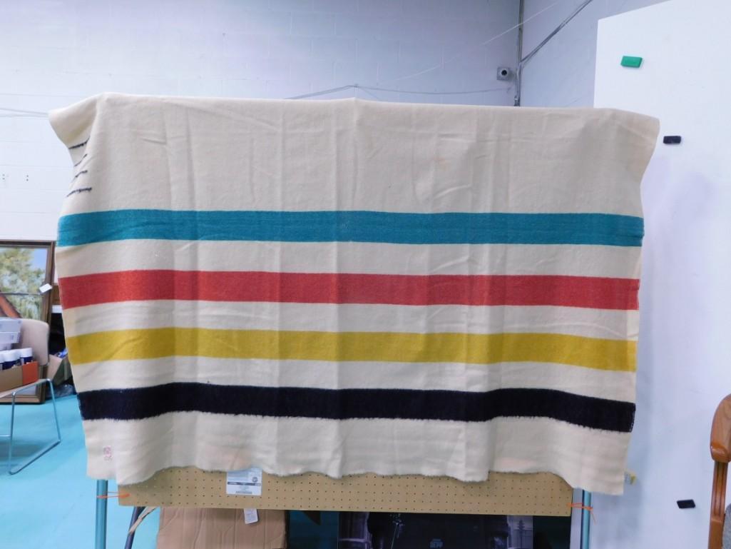 Hudson's Bay Point Blanket Multi Stripe Wool Blanket with Labels  Ralph B Kohnen (1 of 4)