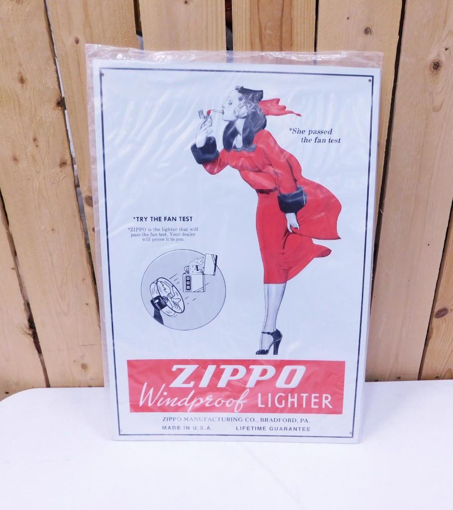 Windy Varga Girl Zippo Lighter Embossed Metal Sign (1 of 4)