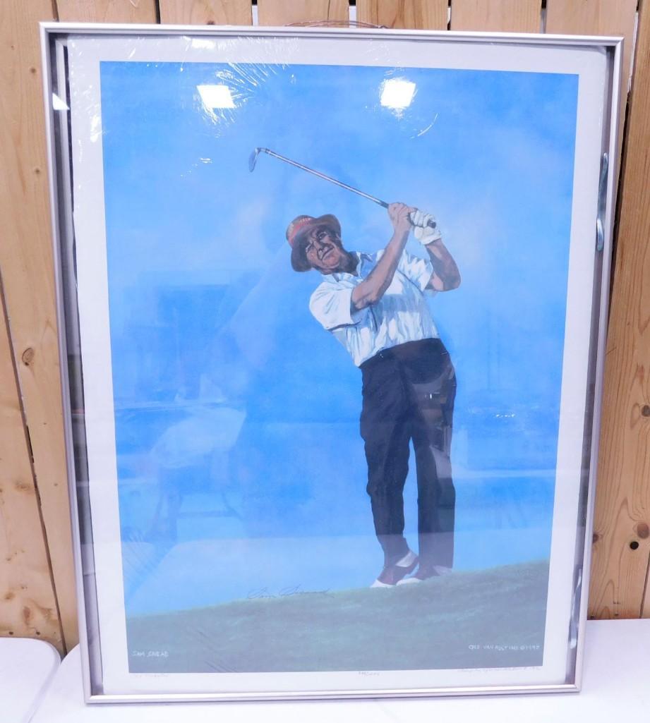 Cyle Van Alstine "Sam Snead" Limited Edition Offset Print 340/1200 Pencil Signed and Numbered (1 of 8)