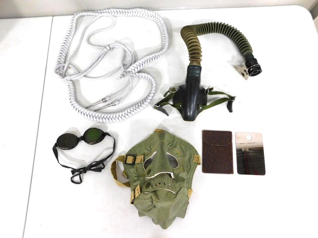 Lot of US Military Items incl High Altitude Mask, Air Mask, Signal Mirror and Case (1 of 7)
