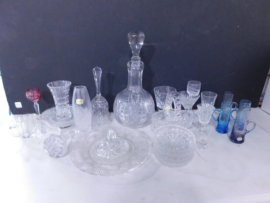 Large Lot of Crystal / Decorative Glass - mostly Clear (1 of 11)