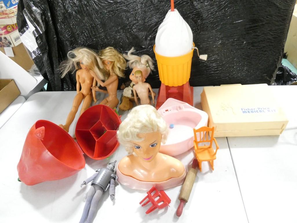 Large Toy Lot including 18" Barbie, Fisher-Price Medical Kit (1 of 13)