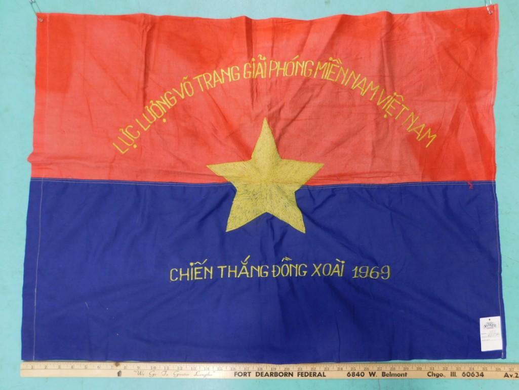 1969 Vietnam Hand Stitched Flag / Banner (1 of 2)
