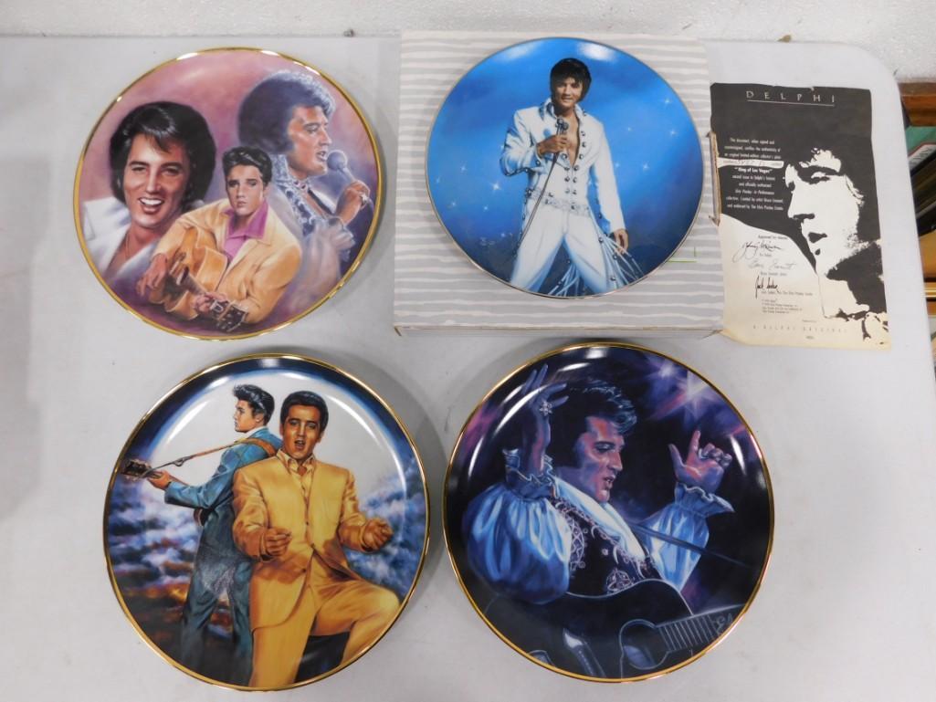 4 Elvis Presley Collector Plates (1 of 5)