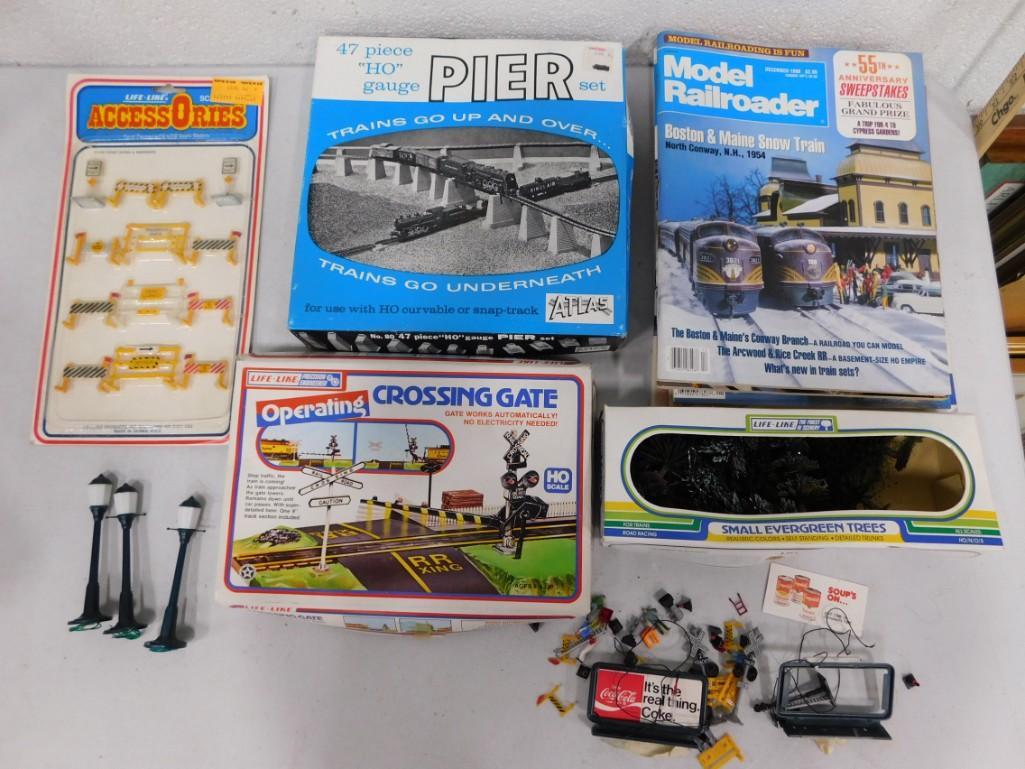 Lot of Model Railroad Accessories and Model Railroader Magazines (1 of 5)