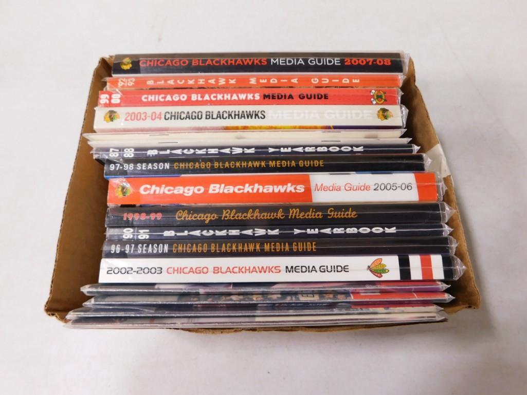Lot of Chicago Blackhawks Media Guides, Yearbooks, etc (1 of 2)
