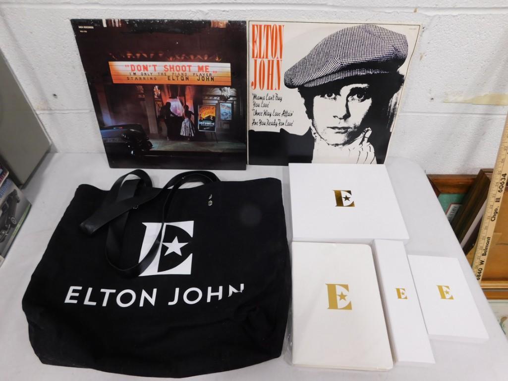 Elton John Lot including Bag, Key Chain, Pen Set, Wallet, Luggage Tag, etc. (1 of 6)