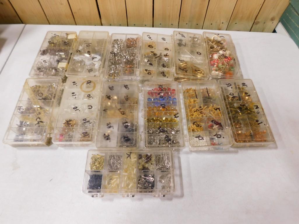 Lot of jewelry making, Clock Repair and Clock Making Supplies (1 of 4)