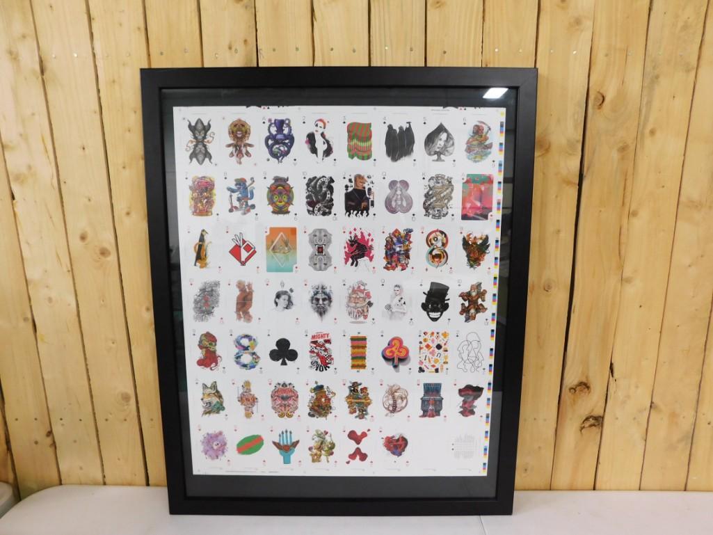 Framed Playing Cards with Interesting designs from different artists (1 of 5)