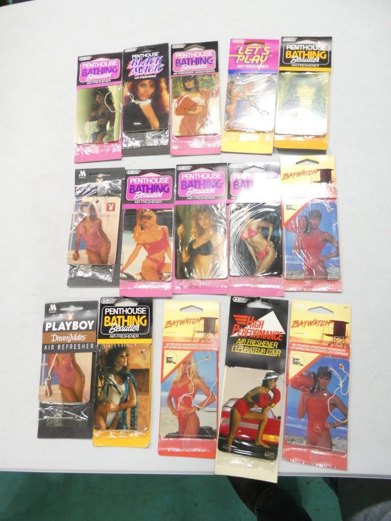 Lot of Penthouse, Baywatch and other Adult Car Air Fresheners - New in Package: Lot of Penthouse, Baywatch, Playboy and other Adult Car Air Fresheners - New in Package - these also look to be from the late 80's or so.