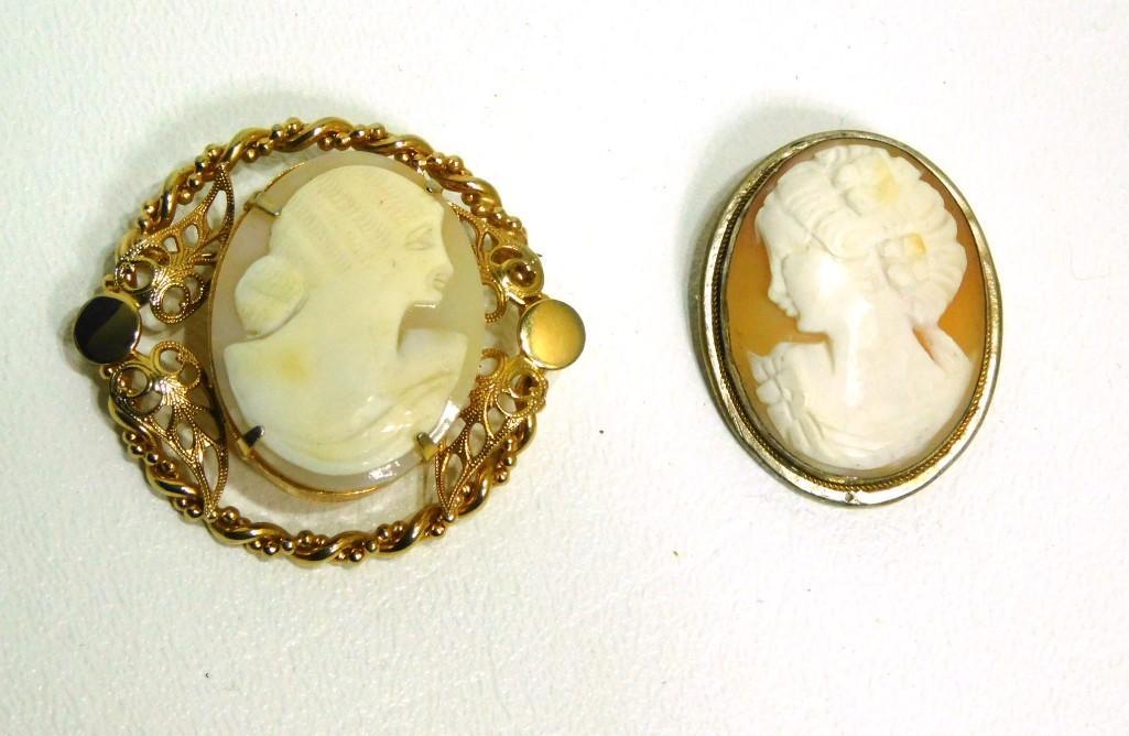 2 Cameo Brooches or Pins (1 of 3)