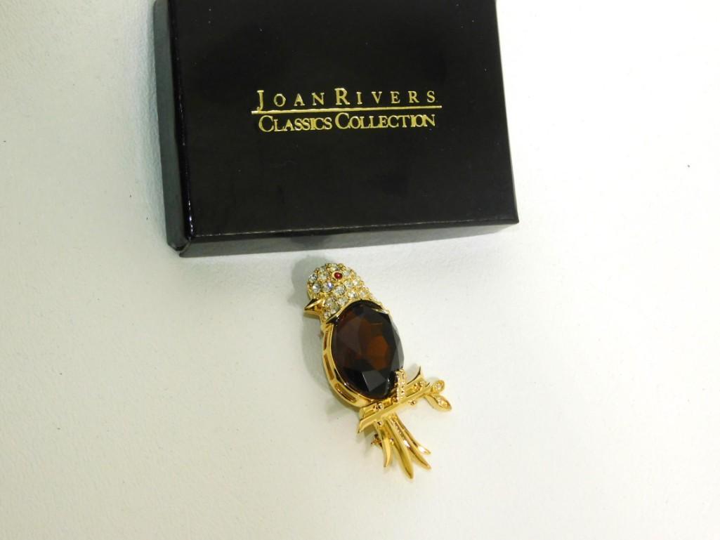 Joan Rivers Bird Brooch with Rhinestones (1 of 4)