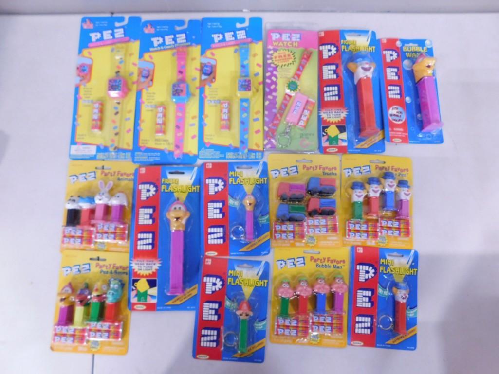 Lot of Pez Dispensers, Watches, Etc New in Package: Lot of Pez Dispensers, Watches, Etc New in Package