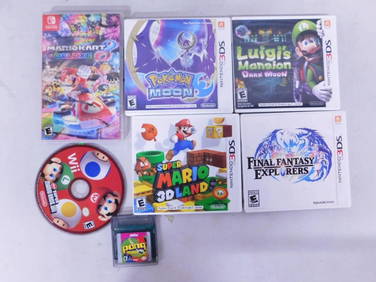 Video Game Lot incl Wii Super Mario Bros, Nintendo 3DS Super Mario 3d Land, Final Fantasy Explorers, (1 of 4)