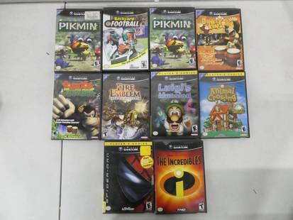 10 Nintendo Gamecube Video Games incl Donkey Konga, Pikmin, Luigi's Mansion, Fire Emblem Path of Rad: 10 Nintendo Gamecube Video Games incl Donkey Konga, Pikmin, Luigi's Mansion, Fire Emblem Path of Radiance, Backyard Football, Donkey Kong Jungle Beat, etc Condition: untested - Donkey Kong Jungle Beat