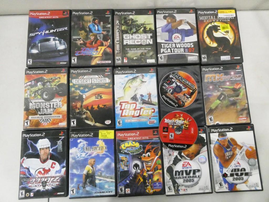 16 PS2 Video Games incl Crash the Wrath of Cortex, Conflict Desert Storm, Time Crisis 2, Mortal Komb: 16 PS2 Video Games incl Crash the Wrath of Cortex, Conflict Desert Storm, Time Crisis 2, Mortal Kombat Deception, Tom Clancy's Ghost Recon, Asterix & Obelix Kick Buttix - No Case, MX 2002 - No