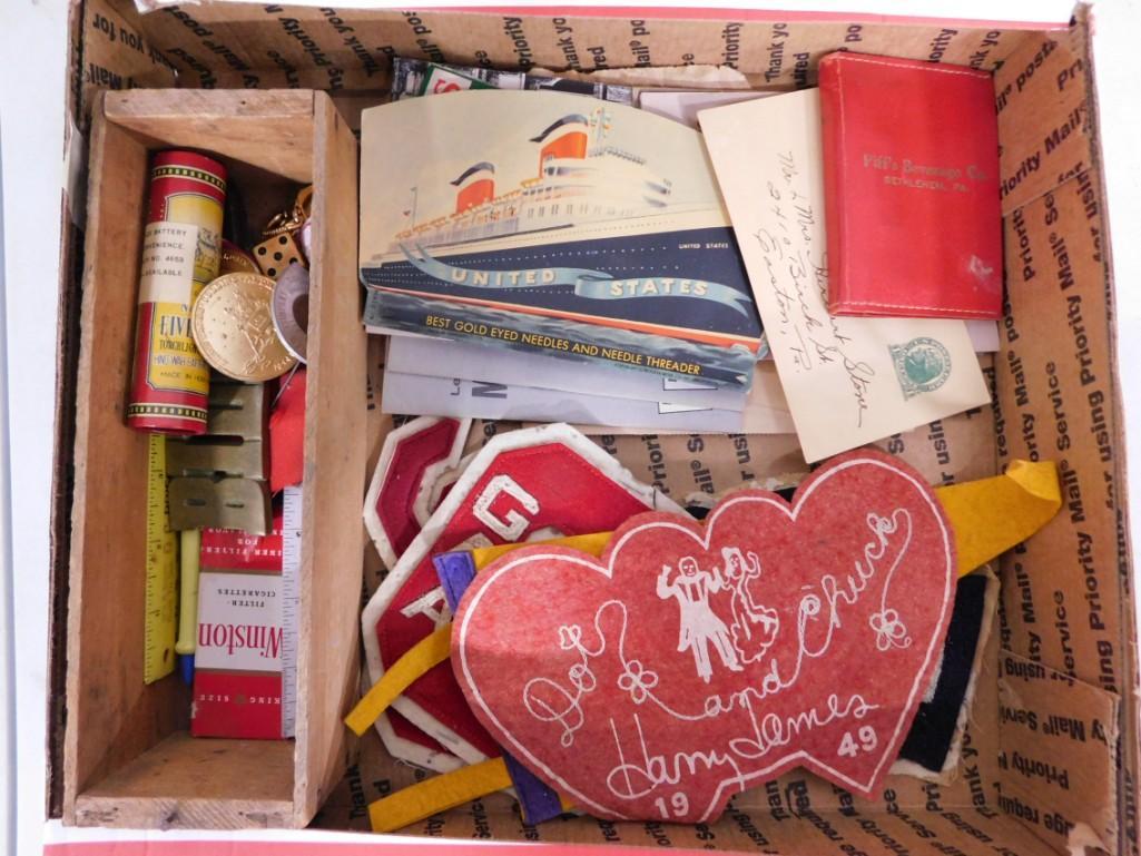 Lot of Smalls incl Patches, a Belt Buckle, Key Chain, Ephemera, etc (1 of 4)