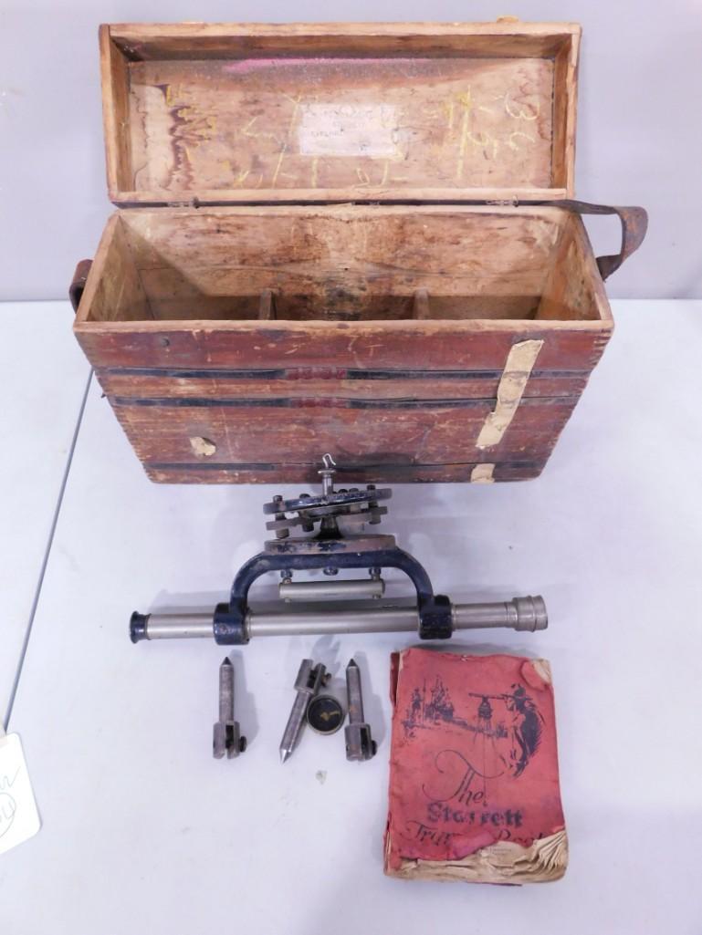 Antique Starrett Leveling Tool with wooden Box (1 of 10)