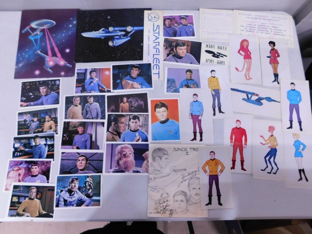 Star Trek TOS Lot including Cards, Pictures, Autographs, etc. (1 of 6)