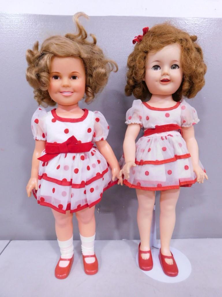 2 Vtg Shirley Temple Vinyl Dolls incl 1950s and 1974, Original Outfits Lot (1 of 7)