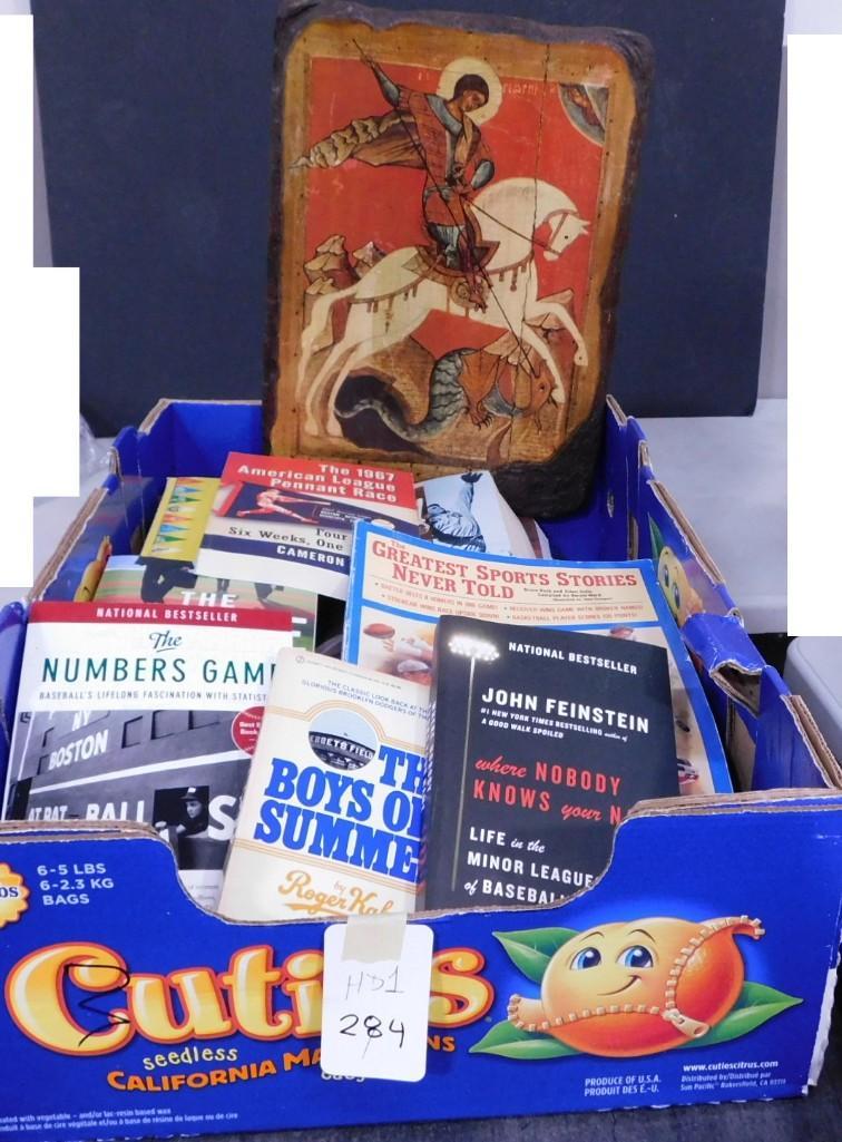 Large Flat full of old Sports Books, etc.- 1967 Pennant Race, Greatest Sports Stories Never Told (1 of 3)