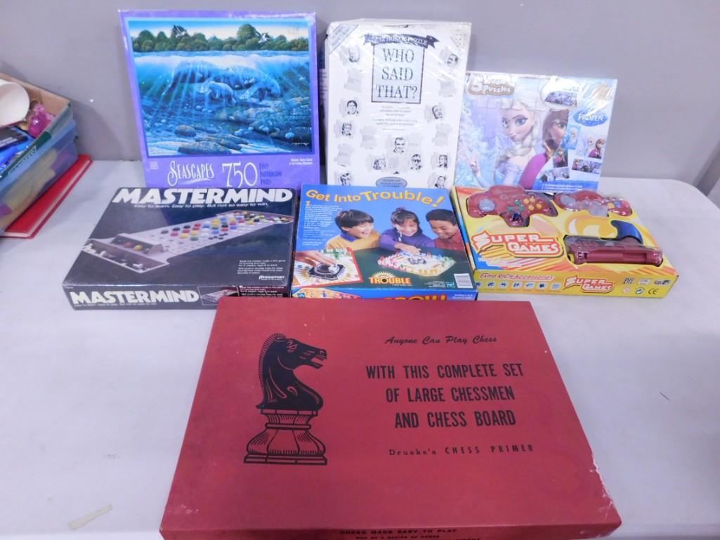 New Puzzles and Games Lot incl Wood Frozen Puzzle (1 of 6)